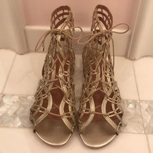 Joie Renee gladiator sandal in White Gold size 39